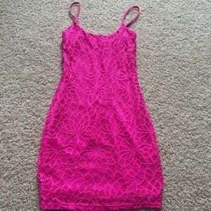 Lucy in the Sky Hot Pink Dress